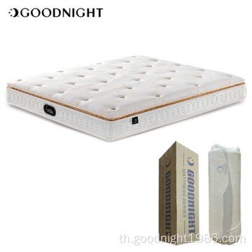 ODM Spring Pocket Mattress ที่นอนม้วนโฟมธรรมชาติปลอดสารพิษอินทรีย์